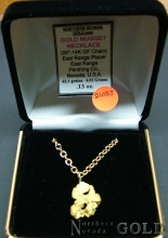 Gold Nugget Necklace 2108J