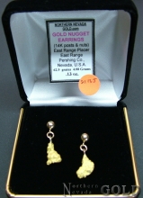 Gold Nugget Jewelry-Dangle Earrings_2113J