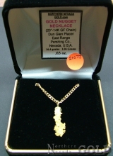 Gold Nugget Jewelry_Necklace 2107J