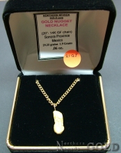 Gold Nugget Jewelry-Necklace 2112J