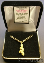 Gold Nugget Necklace 2940J