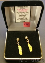 Gold Nugget Earrings 2943J