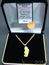 Gold Nugget necklace 2116J 